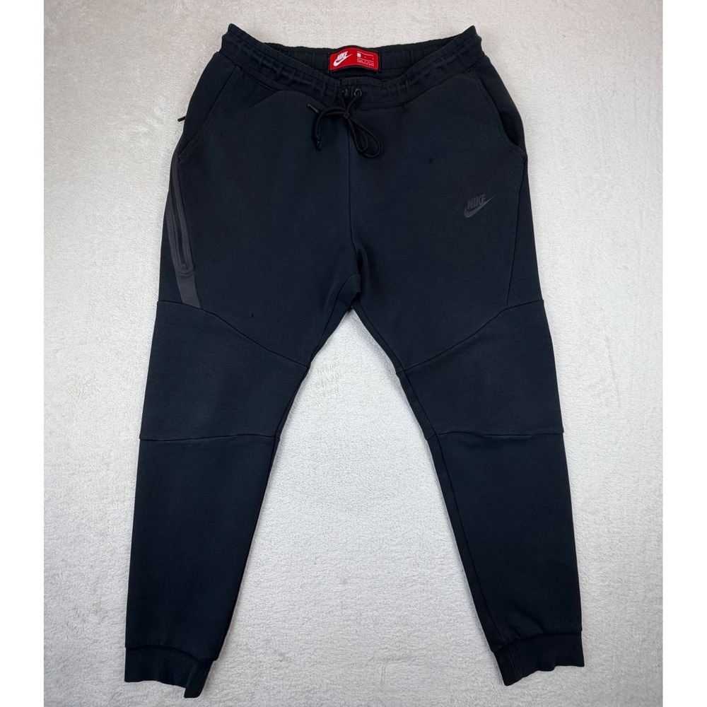 Nike Mens Tech Fleece Joggers Black Tapered Sweatpants Large CU4495-010